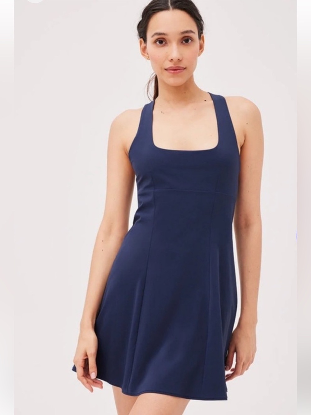 Outdoor Voices Cross Back Exercise Dress Sz S Navy Crossback